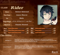 Jason as Rider in Fate/Lunaterra